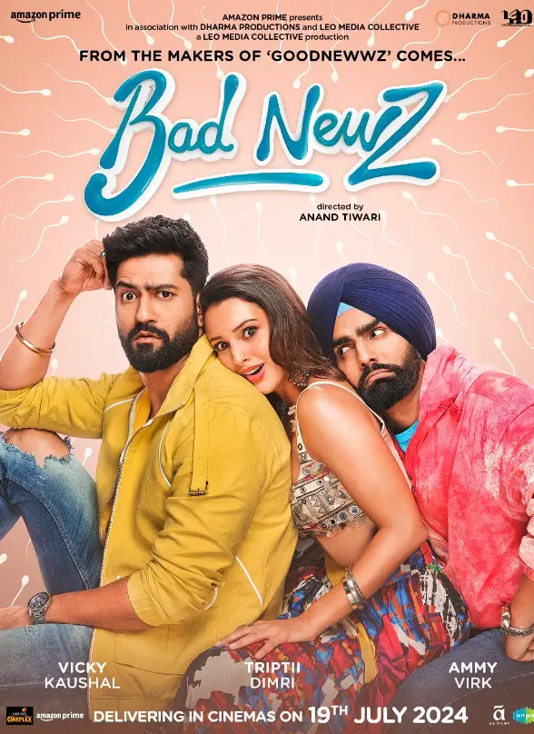 VICKY KAUSHAL TRIPTII DIMRI AMMY VIRK BAD NEWZ