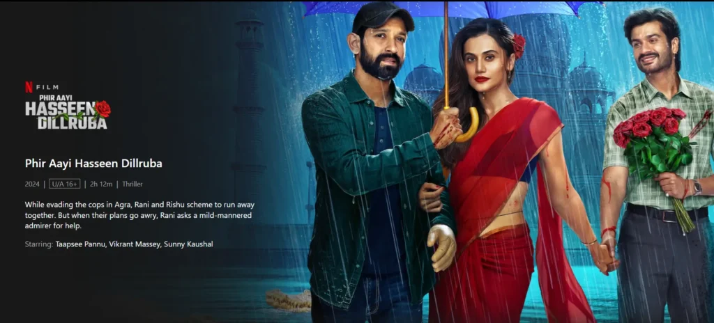 Fir aayi haseen dilruba movie review hindi