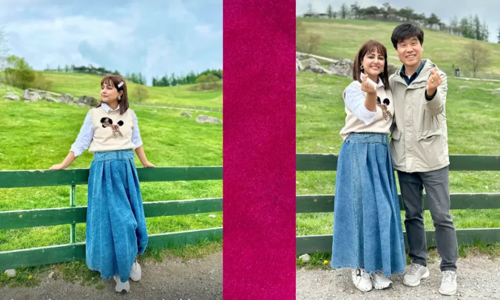 Hina Khan South Korea viral pics