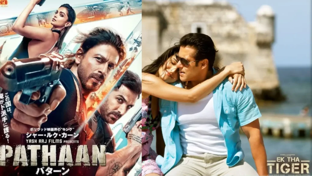 EK THA TIGER IN SALMAN KHAN, PATHAAN IN SHAHRUKH KHAN