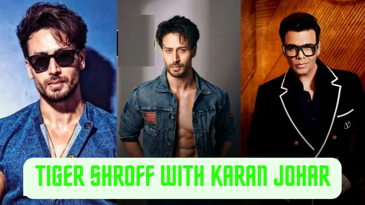 Tiger Shroff with Karan Johar