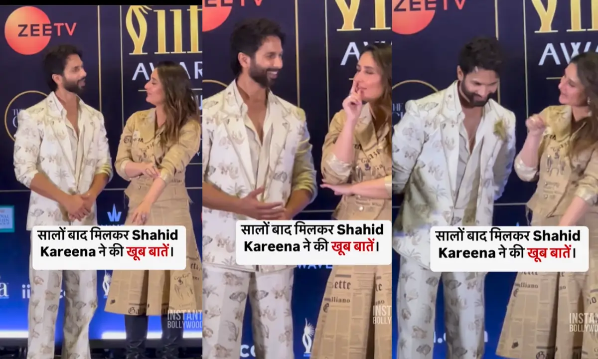 Shahid Kapoor met Kareena and both of them talked after 18 years