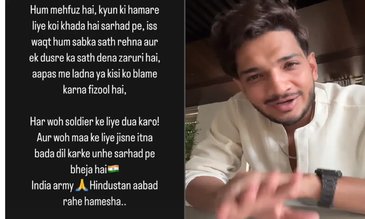 Munawar Faruqui on India Pak War latest viral post