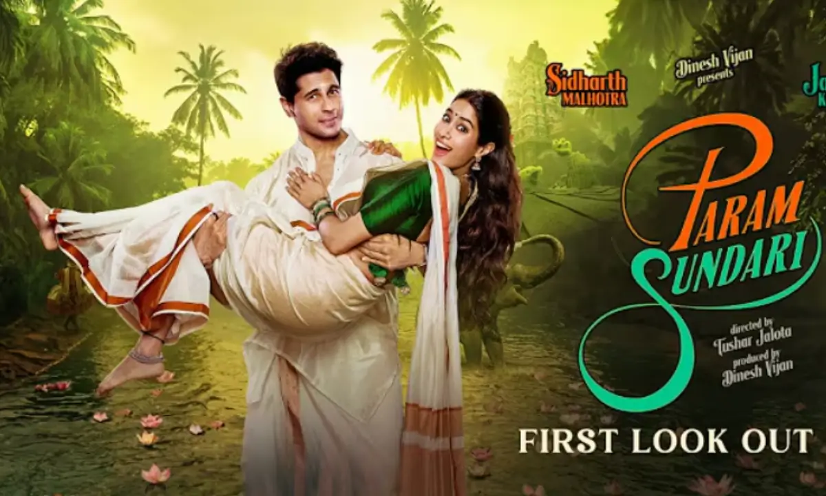 Param Sundri Teaser सिद्धार्थ और जाह्नवी की परम सुंदरी की पहली झलक ने दर्शकों को किया उत्साहित
