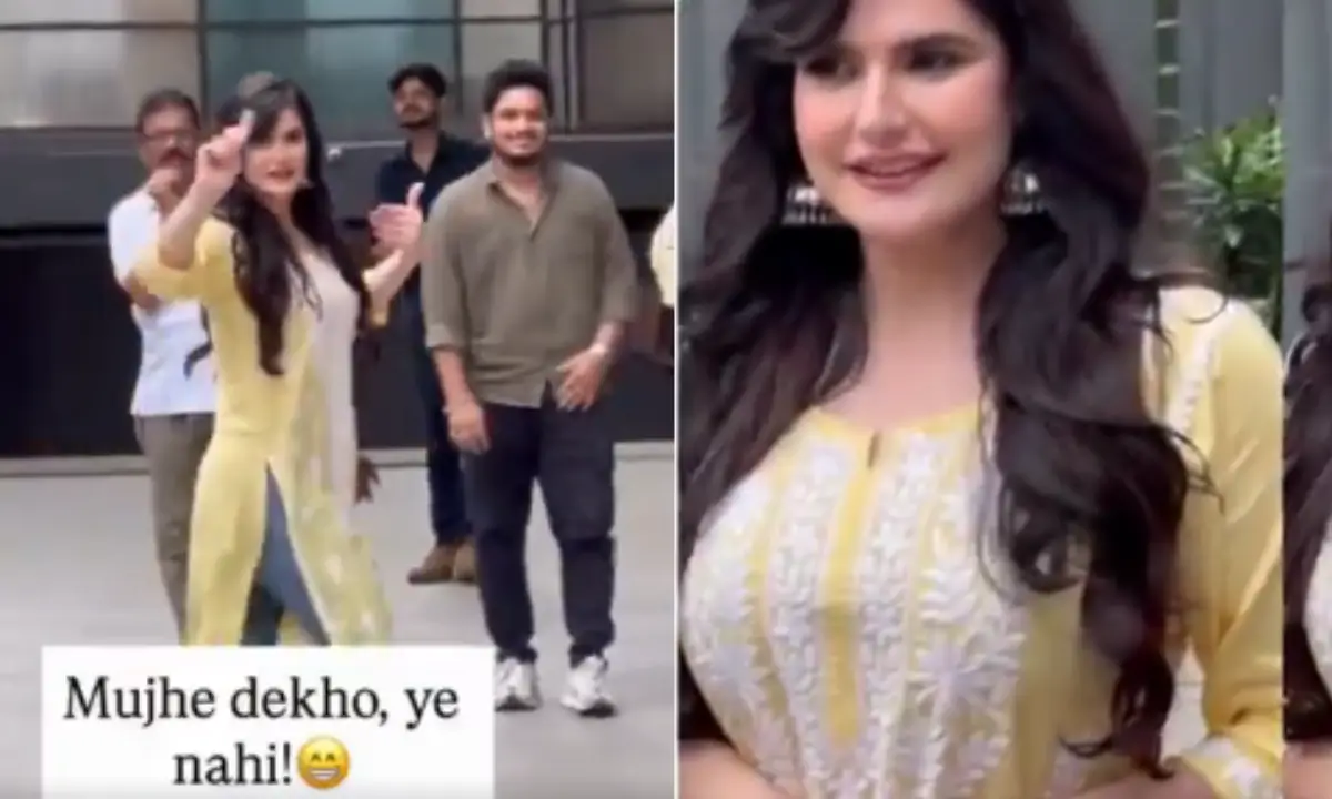 Zareen khan: पीछे से कैप्चर करने पर ज़रीन खान ने लगाई पैपराजी की क्लास बोला मुझे देखो… यहां नहीं