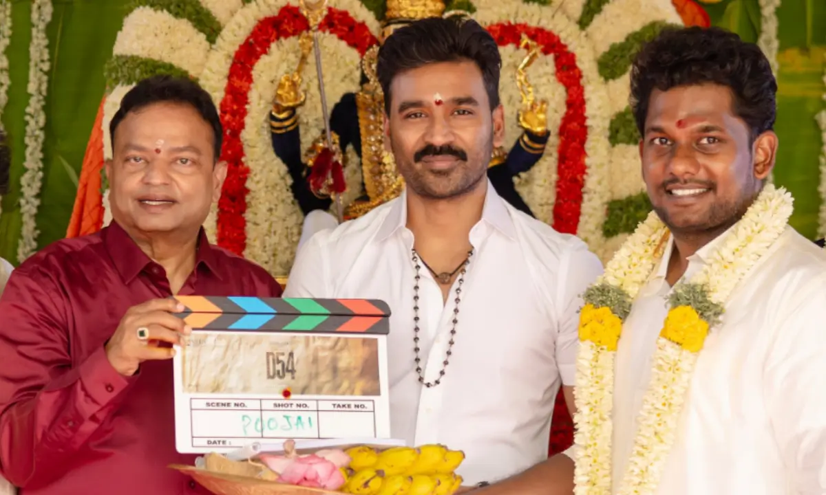 D 54: धनुष ने अपनी नई फिल्म 'डी 54' की शूटिंग शुरु होने घोषणा की दिखाया फिल्म का पहला पोस्टर